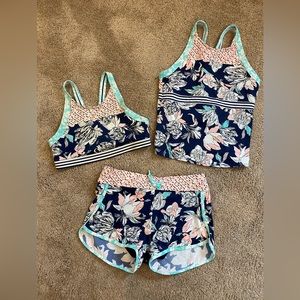 Athleta Girl 3 piece bikini swimsuit size XL/14